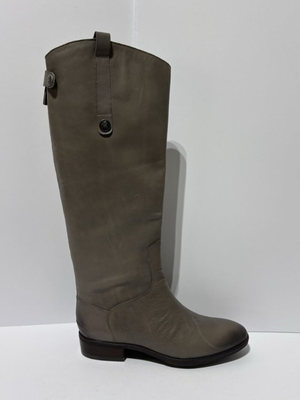 Sam Edelman Women’s Penny Grey Leather Boots, Size 7.5 Wide